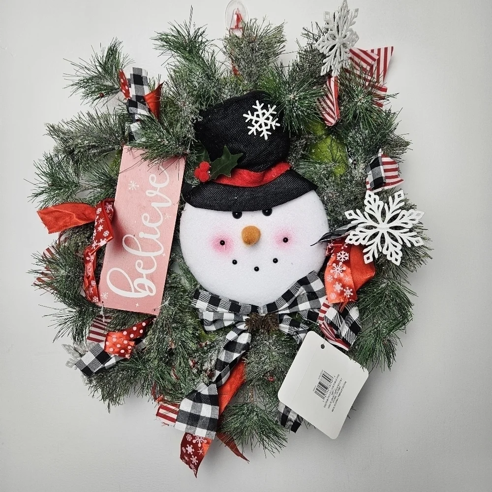 Christmas wreath door decor Noel